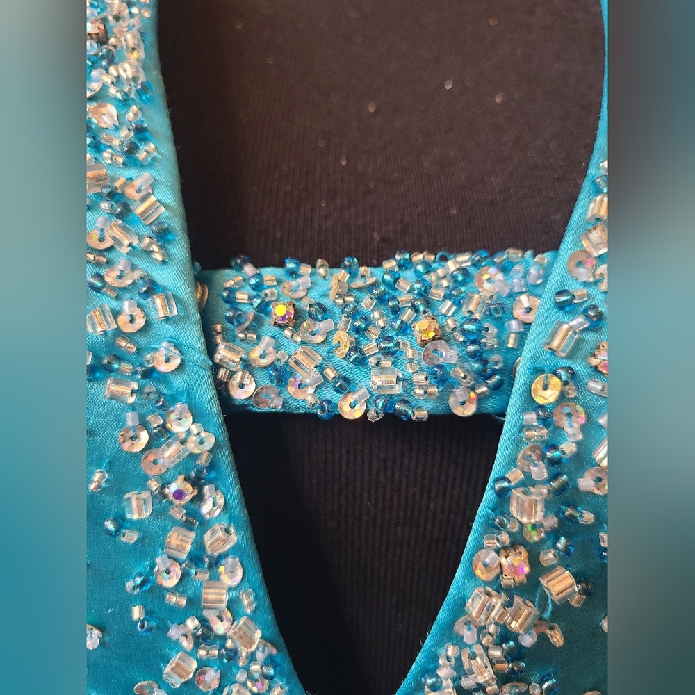 Showtime Collection Satin Formal Dress - Picture 4 of 7
